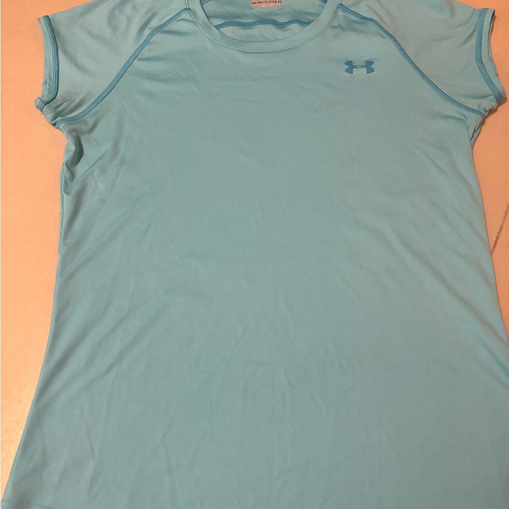 Under Armour Blue Fitted Short Sleeve Tee